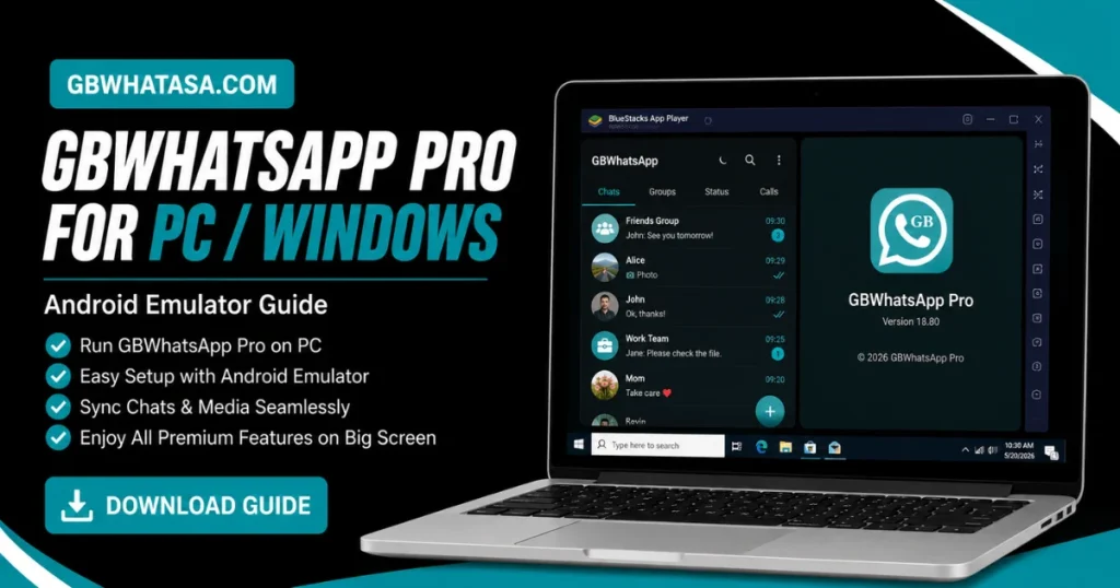 Android Emulator Guide of GB WhatsApp Pro for PC Windows