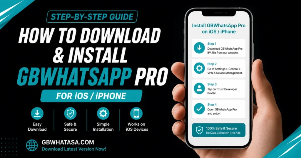 How to Download & Install GB WhatsApp Pro 2026 for iOS iPhone